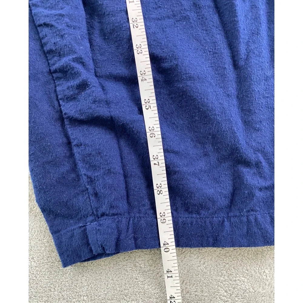 KingSize Mens 3XL Big Navy Blue Cotton Lounge Pajama Pants Elastic Drawstring